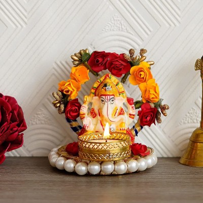 divyakosh Decorative Showpiece  -  10 cm(Marble, Multicolor)