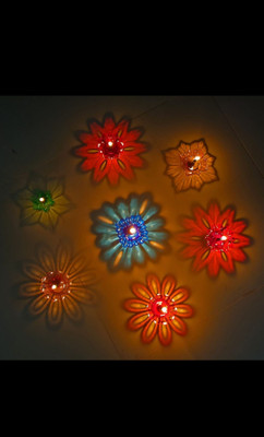 Mojila place Plastic (Pack of 12) Table Diya Set(Height: 2.5 inch)