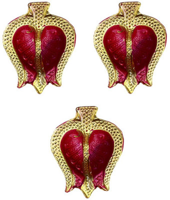 Lakhdatar Mall Terracotta (Pack of 3) Table Diya Set(Height: 3 inch)