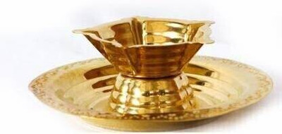 w3rocks Brass Table Diya Brass Table Diya Set(Height: 2 inch)