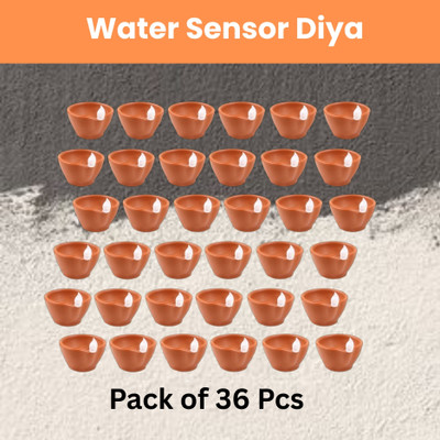 Guggu Plastic (Pack of 36) Table Diya Set(Height: 2 inch)