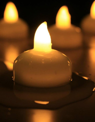 wtc Sensor Diya Candlle Plastic (Pack of 6) Table Diya Set(Height: 1.6 inch)