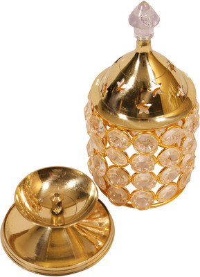 Spillbox Brass Table Diya(Height: 5.5 inch)