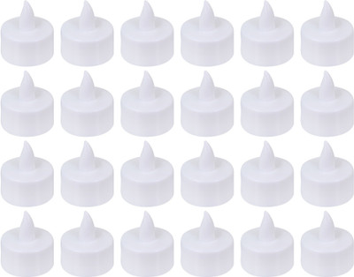 Zumrut Plastic (Pack of 24) Table Diya Set(Height: 1.5 inch)