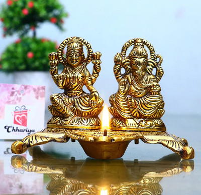 SBBCO Brass Table Diya(Height: 15 inch)