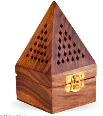 NABIL CREATION Wooden Incense Holder,Agarbatti holder for your Mandir ,home and office Wood Table Diya Set(Height: 6 inch)