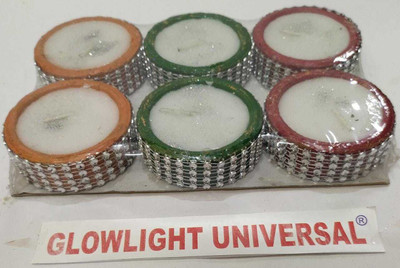 GLOWLIGHT UNIVERSAL Earthenware (Pack of 12) Table Diya Set(Height: 5 inch)