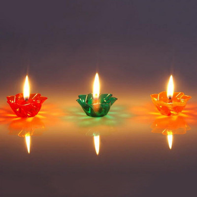 SOMUDEE Plastic (Pack of 12) Table Diya Set(Height: 2.5 inch)