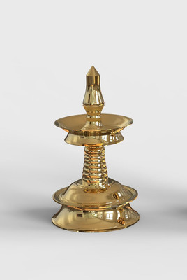 ASDesignImpex Brass Table Diya(Height: 6 inch)
