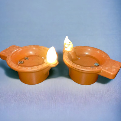 vardhaman Collection Plastic (Pack of 6) Table Diya(Height: 2 inch)