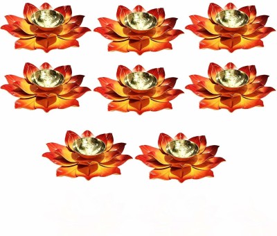 Flipkart SmartBuy Brass (Pack of 8) Table Diya Set(Height: 1.5 inch)