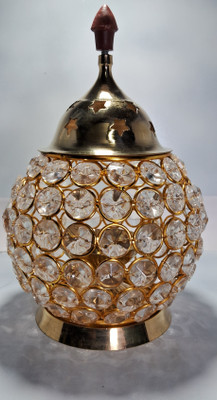 Ekum Store Brass Table Diya(Height: 7 inch)