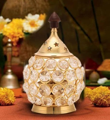 DARIDRA BHANJAN Brass Table Diya(Height: 5 inch)