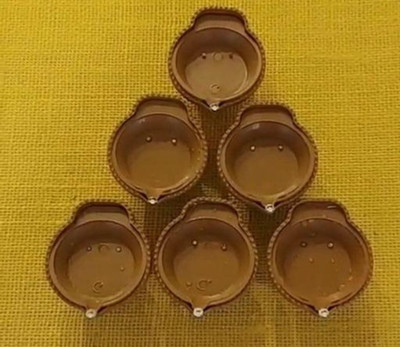 SUVIKSHA Plastic Water Sensor LED Diyas with Water sensing technology Plastic (Pack of 6) Table Diya Set(Height: 1.5 inch)