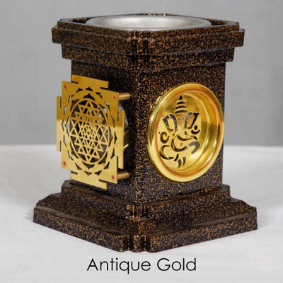 Ojas SUVARNA DEEP Positive Energy Creater Lamp Based On Panchatatva Brass Table Diya(Height: 5.5 inch)