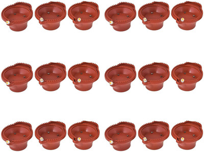 ACP ENTERPRISES Water Sensor Magic LED Diyas for Home Decor Diwali and other Special Occasion Plastic (Pack of 18) Table Diya Set(Height: 2 inch)