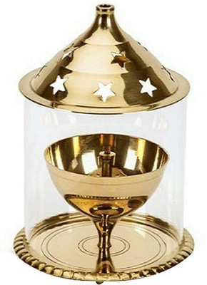 NAVYAKSH Brass (Pack of 2) Table Diya(Height: 6 inch)