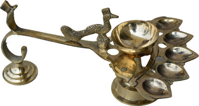 MMB Best Qualitey Poncho Pradeep Brass Hanging Diya(Height: 4.4 inch)