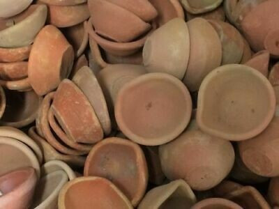 SOMUDEE Earthenware (Pack of 51) Table Diya Set(Height: 1 inch)