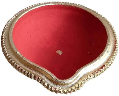 MAHASHILA FASHION Big Size Diya Set Of 1 pcs Terracotta Table Diya Earthenware Table Diya(Height: 3 inch)
