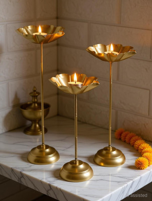 AAN High quality metal tea light diya holder set of 3 for home office festive decor Iron (Pack of 3) Table Diya Set deal from flipkart AAN High quality metal tea light diya holder set of 3 for home office festive decor Iron (Pack of 3) Table Diya Set deal from flipkart