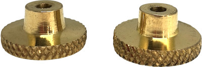 Impon Sturdy Pure Brass Thiri Holder/Wick Holder for Temple/Pooja Diya Brass (Pack of 2) Table Diya(Height: 1 inch)
