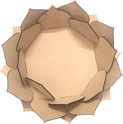 SAARTheWoodWork Finish: Raw MDF (ready to paint/decorate) Wood Table Diya(Height: 3 inch)