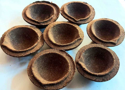 Dhenush Pottery (Pack of 51) Table Diya Set(Height: 3 inch)