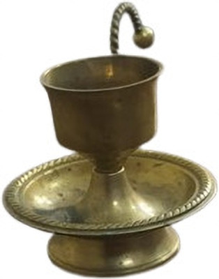 Decor Brass Table Diya(Height: 1.5 inch)