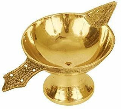 JPShub Brass Table Diya/ Jot (Diya Oil lamp) ( Height: 1.3 Inch) Brass Table Diya(Height: 1.3 inch)