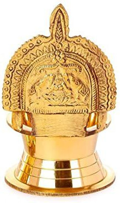 DOKCHAN Brass Table Diya Set(Height: 3.93 inch)