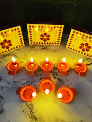 Zippytoon Plastic (Pack of 6) Table Diya Set(Height: 2 inch)