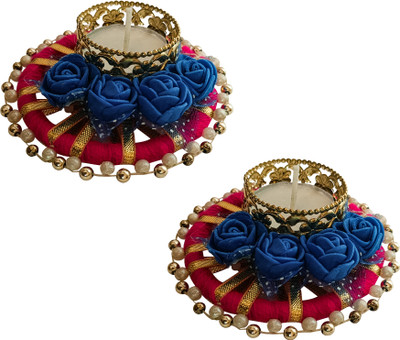 Ayas Craft pma-07 Brass (Pack of 2) Table Diya Set(Height: 1.5 inch)