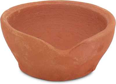 Festivaa Handmade Mitti Diyas: A Natural and Eco-Friendly Way to Light Up Your Home Pottery (Pack of 20) Table Diya Set(Height: 1 inch)