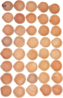 COMTOSS Terracotta (Pack of 51) Table Diya(Height: 2.54 inch)