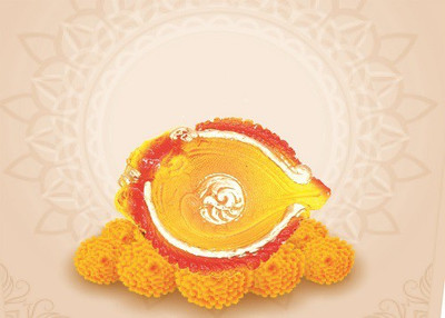 Onlinch Earthenware Table Diya(Height: 3 inch)