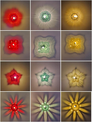 Onlinch Plastic (Pack of 12) Table Diya Set(Height: 2.5 inch)