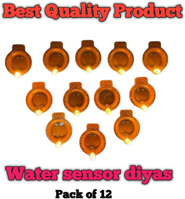 priortech solutions Plastic (Pack of 12) Hanging Diya(Height: 3.5 inch)