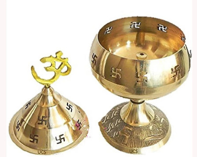SBBCO Brass Table Diya(Height: 7 inch)