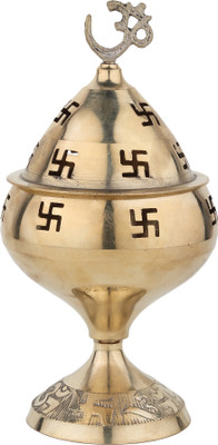 DOKCHAN Brass Table Diya(Height: 5.5 inch)
