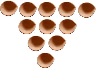 shailzz's pack of 11 Ceramic (Pack of 11) Table Diya Set(Height: 2 inch)