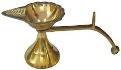 UAPAN Small Brass Diya for Temple, Home and office(pack of 1) Brass Table Diya(Height: 1.96 inch)
