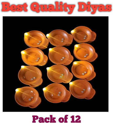 priortech solution diya02 Plastic (Pack of 12) Hanging Diya(Height: 0.3 inch)