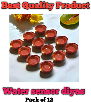 priortech solutions Plastic (Pack of 12) Hanging Diya(Height: 3.5 inch)