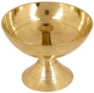 Satvik Brass Table Diya(Height: 6 inch)