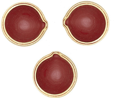 SOMUDEE Pottery (Pack of 3) Table Diya Set(Height: 2 inch)