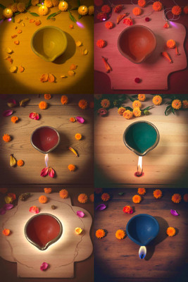 PKG Traditional Mitti Diya | Handmade Clay Oil Lamp for Diwali, Pooja & Home Decor Terracotta (Pack of 6) Table Diya Set(Height: 1.5 inch)
