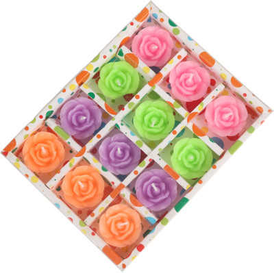 Quickoo Floating Candle Diya Shape - pack of 12 - Multicolor Earthenware (Pack of 51) Table Diya Set(Height: 1.5 inch)