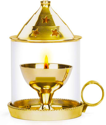 Flipkart SmartBuy Handle Diya Brass Table Diya(Height: 6 inch)