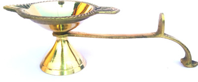 SRIJAN BRASS Brass Table Diya Set(Height: 5.5 inch)